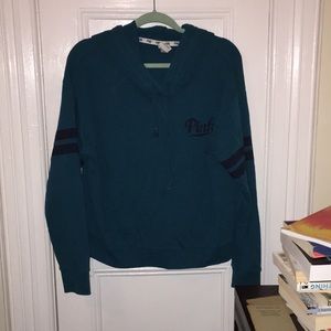 Teal pink sweatshirt